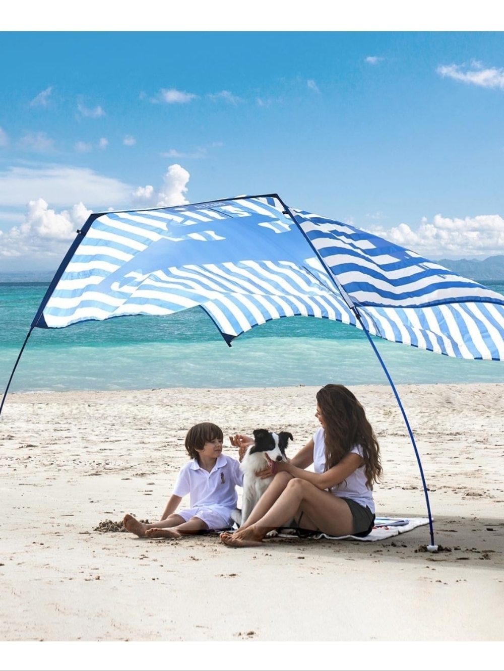Alycaso Wind Powered Outdoor Sun Shade Canopy - 78SqFt